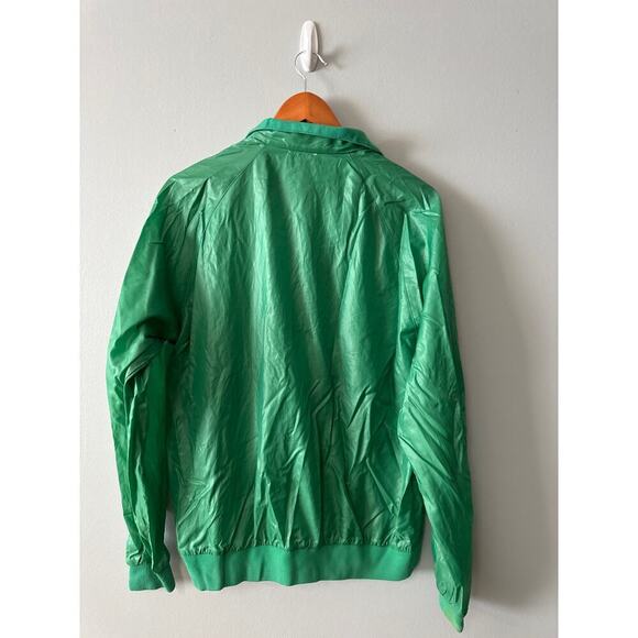 Vintage Adult Size M  Izod Lacoste Green 3/4  Zip Windbreaker - Picture 4 of 7